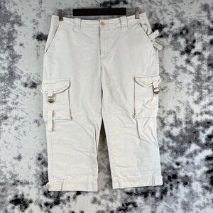 Lauren Jeans Company Shorts Women's‎ Size 8 Beige Cotton Casual